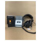 Tape, recorders, and headphones