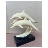 John Perry mid-century dolphins sculpture