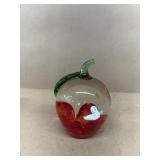 Mod and Bob Saint Clair apple paperweight with