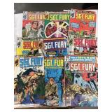 Marvel comics, Sergeant fury, comic book lot