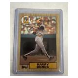 1987 Topps Barry Bonds rookie baseball card