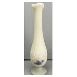 Fenton Signed Custard Glass Vase