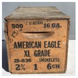 Wood American Eagle 16ga Shell Box