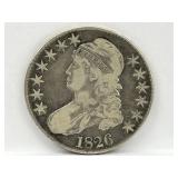 1826 Capped Bust Half Dollar Coin