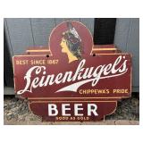 Metal Leinenkugel Beer Sign Approx. 41x35