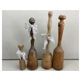 Old Wood Potato Mashers