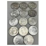 14 Eisenhower Dollar Coins