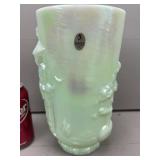 Fenton Mandarin Iridescent Vase 9.5 Inches Tall