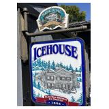 Hanging Icehouse Beer Sign and Bracket