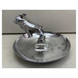 Vintage Mack Truck Bulldog Chrome Ashtray