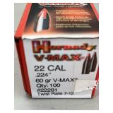 Parial Box Hornady V-MAX .22 Cal. Bullets-NO SHIPP