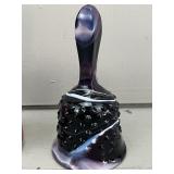 Fenton Purple Slag Glass Bell