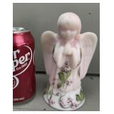 Fenton Pink Burmesse Satin Angel Hand Painted