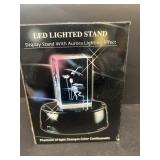 LED lighted stand display with Aurora lighting