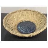 Basket with roll warmer