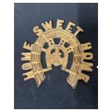 Cast-iron home sweet home decoration