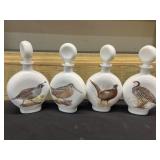 Filled bird decanters-NO SHIPPING