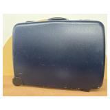 American tourist suitcase