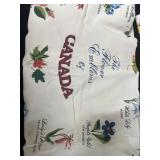 Tablecloth of Canadian flowers 33" x 33"