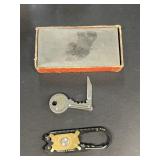 Key knife, and sharpening stone