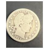 1914 silver Barber Quarter