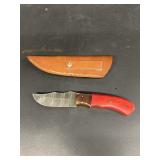 Hunting knife with sheath