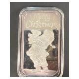 1 ounce silver bar, Santa Claus