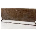 Vtg Metal Tie Rack w/ 