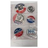 Humphry political buttons