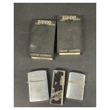 Zippo lighter boxes only and miscellaneous
