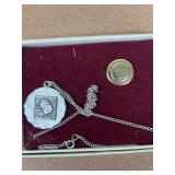 Ford service pen and necklace 1/10 10 karat gold