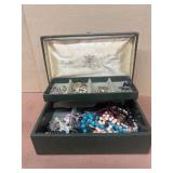 Jewelry box with costume jewelry