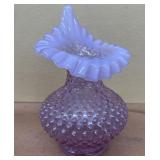 Fenton hobnail purple vase