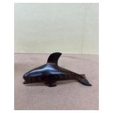 Wooden carved whale