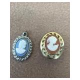 Cameo pendant and pin