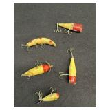 Wooden fishing lures