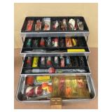 Fishing tacklebox with contents