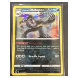 Pokï¿½mon OBSTAGOON holo trading card