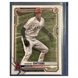 Shohei Ohtani Bowman baseball card second year