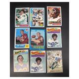 1970s 1980s NFL football card lot featuring Jim