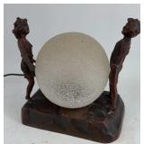 Art Deco figural table lamp