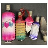 Christmas lanterns, vintage lightbulbs, Christmas