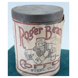 ROGER BEAN COFFEE CAN