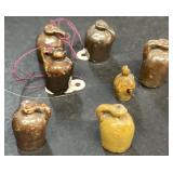 Miniature stoneware jugs