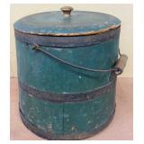 Sugar Bucket *Vintage Green Paint *