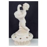 Art Deco Cherub Flower Frog