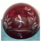 Bohemian Art Glass Paperweight