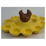Yellow Glazed Egg Plate