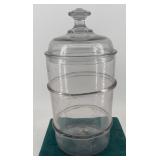 Hand Blown Ribbed Apothecary Jar