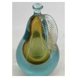 Murano art glass PEAR Paperweight